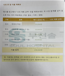 슬기로운 금전관리 한 달 예산표 작성 교재